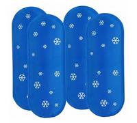 Pack de glace pour bouteille, packs de glace pour le sein, pack 4 packs lait maternel, refroidissement à température stable réutilisable, biberon pour lait bébé, bleu, 6, 89 × 2, 56 pouces