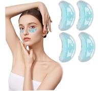 Pack de glace pour les yeux, patchs oculaires réutilisables, 2 paires de PVC sous le pack glace, coussinets refroidissement portables pour soulager la fatigue, l'enflure, les rougeurs, les cern