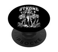Pack de Loups Viking Shield Maiden Strong Norse Spirit PopSockets PopGrip Adhésif