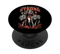 Pack de Loups Viking Shield Maiden Strong Norse Spirit PopSockets PopGrip Adhésif