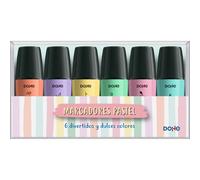 Pack de Mini Marqueurs fluorescents tons Pastel - dohe - (6 unités)