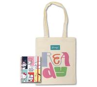 Pack de Mr. Wonderful Set Agenda Hello Kitty 2026 2027 Hebdomadaire + 3 Stylos Effaçables - Planificateur Compact avec Autocollants + Mr. Wonderful Tote Bag en Coton