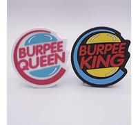 Pack de Patchs pour Sac à Dos Tactique - Burpee King et Burpee Queen - Patch de Cross Training pour Sacs à Dos Militaires - Accessoire pour Gym Conçu en Espagne
