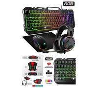 Pack de périphériques gaming - GAMER - PRO-ULTIMATE MKH5 - RGB - Filaire - Confort optimal