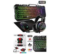 Pack de périphériques gaming - GAMER - PRO-ULTIMATE MKH5 - RGB - Filaire - Confort optimal
