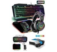 Pack de périphériques gaming - GAMER PRO-ULTIMATE - MKH500 - RGB - USB - Filaire