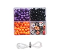 Pack de perles d'Halloween | Perles pour bijoux d'Halloween | Ensemble d'accessoires artisanaux artistiques de bijoux pour , femmes, filles, adolescents, fête