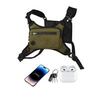 Pack de Plate-Forme de Poitrine - Sac à Poitrine de Course imperméable | Gilet de Course Multi-Compartiment | du Support de téléphone avec Bretelles réglables pour la randonnée en Plein