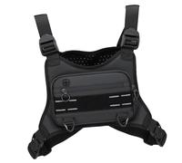 Pack de Poitrine de Sport, de Poitrine Tactique pour Hommes, Gilet de Plate-Forme avec Sangle réglable pour Les entraînements, Le Cyclisme, la Course à Pied