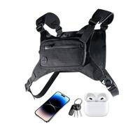 Pack de Poitrine en Cours d'exécution - Sac de Poche léger réglable pour Hommes et Femmes, Sac à Dos de Gilet Durable avec Rangement à Fermeture éclair pour la randonnée, Le Camping, Le vélo, la