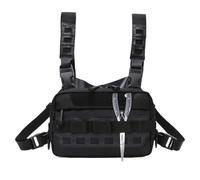 Pack de poitrine utilitaire - Poute de plate-forme de poitrine, plate-forme de poitrine tactique | Gitre du support de faisceau de coffre radio, sac à poitrine, sac à poitrine de combat de combat conf