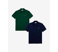 Pack de polos Lacoste Classic Fit L.12.12 manches courtes vert bleu marine (2 unités) - M