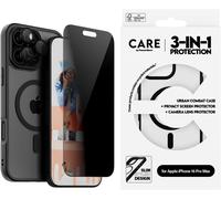 Pack De Protection 3-En-1 Pour Apple Iphone 16 Pro Max, Protecteur D'écran De Confidentialité, Étui Magsafe, Protecteur De Lentille D'appareil Photo - Avec Aide Au Montage