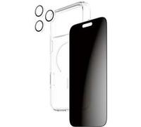 Pack de Protection 3-en-1 pour iPhone 17 Pro Max Modèle Flagship Privacy Panzer Glass Noir transparent