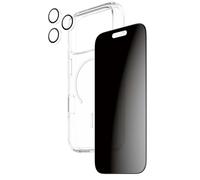 Pack de Protection 3-en-1 pour iPhone 17 Pro Modèle Flagship Confidentialité Panzer Glass Noir transparent