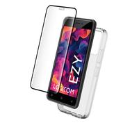 Bigben Connected – Pack protection Logicom EZY – Coque souple TPU, Protège‑écran 9H, Transparent