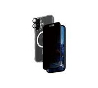 PanzerGlass - Pack de protection de la vie privée 3-en-1 - boîtier de protection coque de protection pour téléphone portable - compatibilité avec MagSafe - polycarbonate (PC), polyuréthanne thermoplas