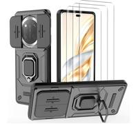 Pack de protection - NOVAGO - Honor Magic 7 Lite - Coque résistante - Anneau magnétique - 3 Films verre trempé