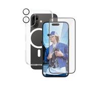 CARE by PanzerGlass Urban Combat - Coque de protection pour téléphone portable - 3 en 1 - compatibilité avec MagSafe - plastique - transparent, blanc