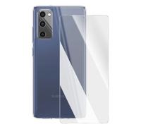 Pack de Protection pour Galaxy S20 FE avec Coque et Verre Trempé 9H Antichoc Mayaxess Transparent