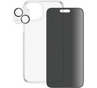 Pack de Protection pour iPhone 15 Plus Privacy 3-en-1 Ultra-Résistant Panzer Glass Noir transparent Noir transparent G