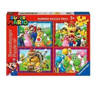 Ravensburger Puzzle enfant Nintendo Super Mario – 4 x 100 pièces « Le Temps pour Mario »