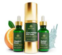 Pack de rajeunissement Tree of Life avec sérum à la vitamine C + sérum au rétinol + crème Luxe Ageless Matrixyl 3000 Trio raffermissant et liftan