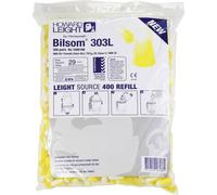 Honeywell Howard Leight Sachet de Bouchons d'Oreille à Usage Unique Bilsom 303L, Taille L, SNR 33 dB, Forme Cylindre, Jaune et Blanc, Utilisation en Construction, 1006186 (200 Paires)