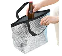 Pack De Refroidisseur en Aluminium, Matériau Extérieur Imperméable, 35,5x24,5x14cm, Sac Plus Frais, Sac De Rangement, Léger Et Portable, pour La Plage, Le Camping, Les Voyages, Le Lieu De Travail, La