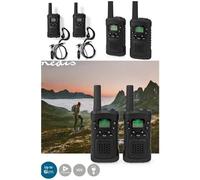 Pack de Talkie-Walkie Portée de 10km 8 canaux VOX - 2 Appareils Noir