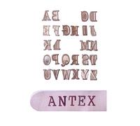 Pack de tampons métalliques de lettres d' alphabet pour la pyrogravure - Pyromaster Antex (R8Q0L030)