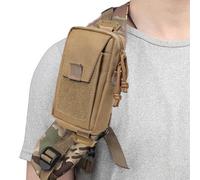 Pack De Téléphone À Sangle - Support D'épaule pour Téléphone Portable, Pochette en Nylon, Poche Compacte pour Gadgets, Rangement Pratique pour Aventure, Compagnon D'extérieur Polyvalent | Pack