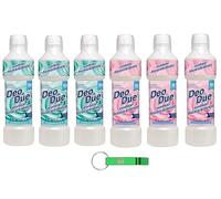 Pack de test DEO DUE Ammorbidente Concentrato Fiori Rose + Fiori d'Acqua Assouplissant concentré, idéal pour tous les vêtements, 50 lavages, 6 x 1 litre + porte-clés Beni Culinari gratuit