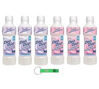 Pack de test DEO DUE Ammorbidente Concentrato Fleur orientale + rose Fiori - Assouplissant concentré idéal pour tous les vêtements - 50 lavages 6 x 1 litre + porte-clés Beni Culinari