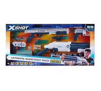 Pack de Tir Ultime - ZURU - X-Shot Ultimate Shootout - 4 Blasters - 48 Fléchettes - Portée 27m