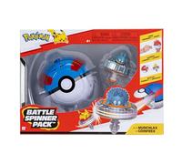 Pack de toupies de Combat Goinfrex Pokémon - Toupie de Combat avec Lanceur de toupie Super Ball