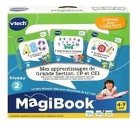 VTECH MAGIBOOK - MES APPRENTISSAGES DE GRANDE SECTION, CP ET CE1 (ABC À LA DÉCOUVERTE DE L'ALPHABET, A LA DÉCOUVERTE DES SCIENCES, J'APPRENDS À COMPTER AVEC REX; BELLA ET LEURS AMIS)