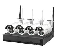 Pack de Vidéosurveillance 5MP HD Sans Fil Waterproof Connectée Wi-Fi Max excell Blanc / Noir