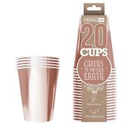 Pack de x20 Original Pink Gold Cups Officiels | Gobelets Américains 53cl Roses Dorés en Carton | Beer Pong Qualité Premium | Verres Recyclables Ultra Résistants | House Party | OriginalCup®