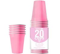 Pack de x20 Original Pink Pastel Cups Officiels | Gobelets Américains 53cl Roses Pastel | Beer Pong | Qualité Premium | Gobelets en Plastique Réutilisables | Lavables Lave-Vaisselle | OriginalCup®