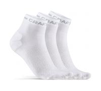 Pack de x3 chaussettes CRAFT CORE Dry Mid Sock (WHITE) 40-42