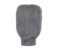Pack d'eau chaude d'hiver, housse en peluche 2000 ml sac de bouillotte en caoutchouc large bouche anti-explosion pour bureau (gris foncé)