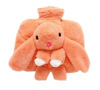 Pack d'eau chaude - Housse en peluche pour bouteille d'eau chaude avec bouteille d'eau chaude - Housse de lapin en peluche - Chauffe-pieds amovible de 1 500 m