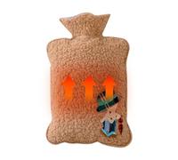 Pack d'eau chaude - Sac de chauffage hivernal avec couvercle moelleux, bouteille isolée rechargeable, compresse chaude durable | Pousse de thérapie therothérapie pour les crampes, le soulagement des a