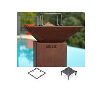 Pack Decouverte Brasero Auvergnat Corten Normal Carre 62 Simple Cuve