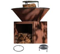 Pack Decouverte Brasero Classique Corten 83 Double Cuve