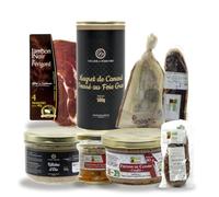 Pack Découverte Cellier Périgord Assortiment Charcuterie 8 | 8 charcuteries du Sud-Ouest : magret fumé, magret fourré foie gras, saucissons, rillettes d'oie et jambon noir