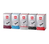 Pack Découverte Dosette ESE illy - 5 variétés - 90 dosettes emballées individuellement