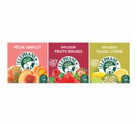 Pack Découverte Infusion fruitées Éléphant - 3 variétés - 60 sachets