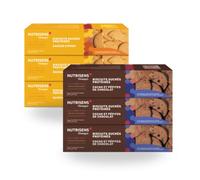 Pack découverte - Lot de 6 paquets de Biscuits Protéinés - Collation Sportifs, Seniors, Actifs - Citron et Chocolat - Protéines 17g/100g